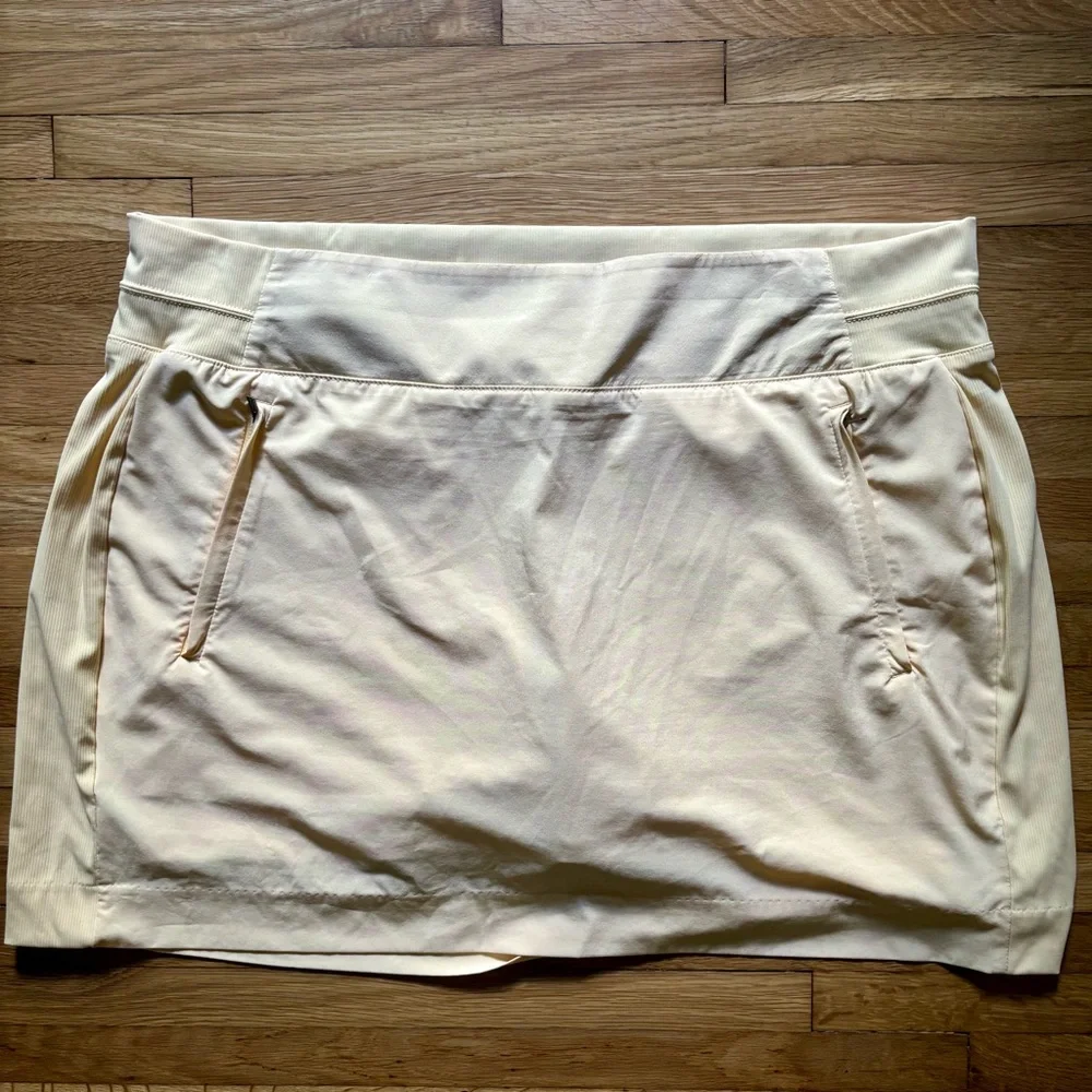 Athleta‎ Brooklyn Butter Yellow Tennis Skort Womens 20 Pickleball Activewear Gym